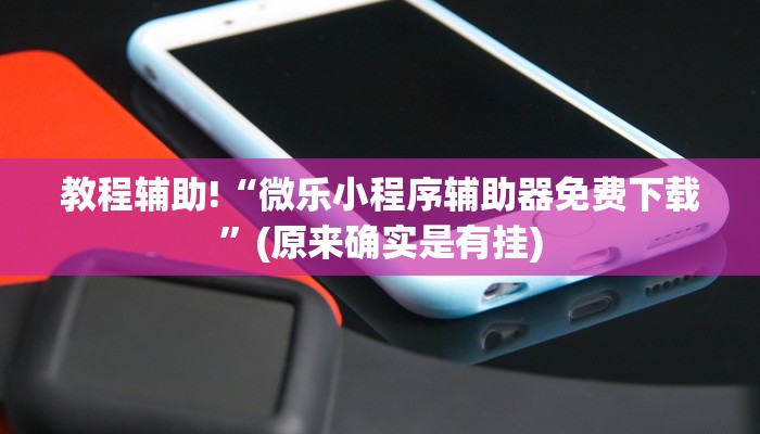 教程辅助!“微乐小程序辅助器免费下载”(原来确实是有挂)