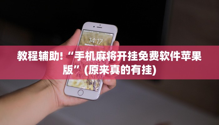 教程辅助!“手机麻将开挂免费软件苹果版”(原来真的有挂)