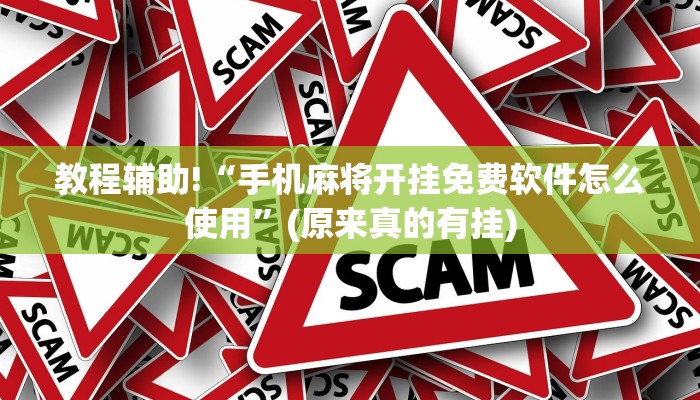 教程辅助!“手机麻将开挂免费软件怎么使用”(原来真的有挂)