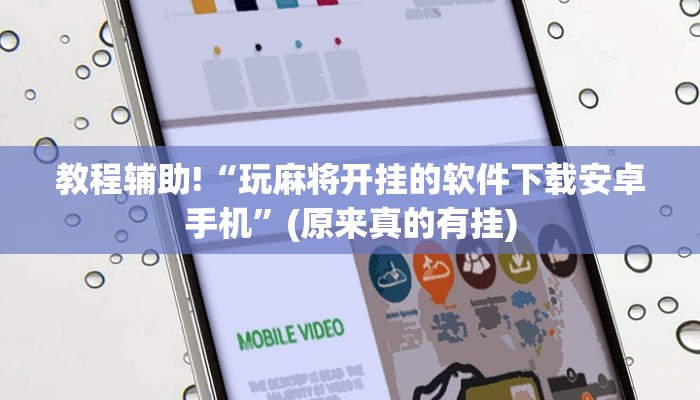 教程辅助!“玩麻将开挂的软件下载安卓手机”(原来真的有挂)