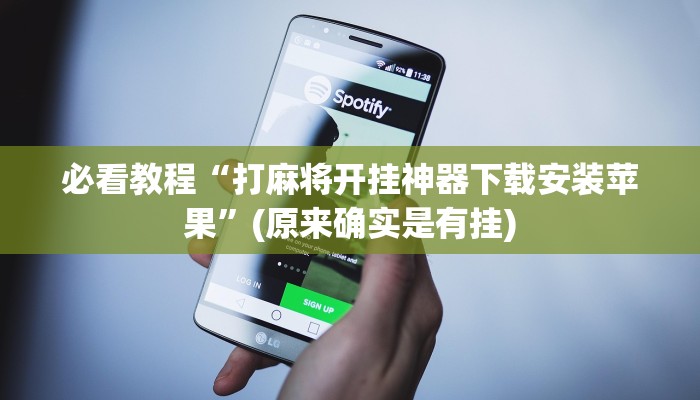必看教程“打麻将开挂神器下载安装苹果”(原来确实是有挂)