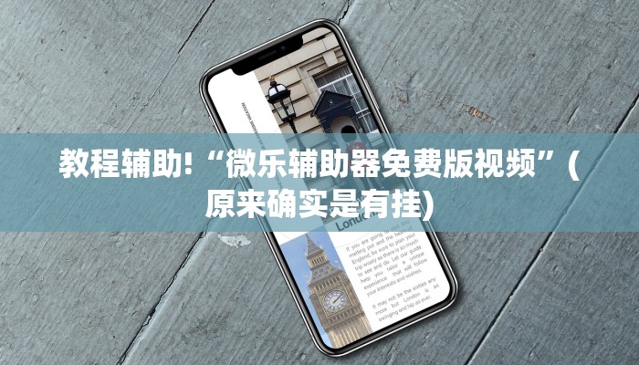 教程辅助!“微乐辅助器免费版视频”(原来确实是有挂)