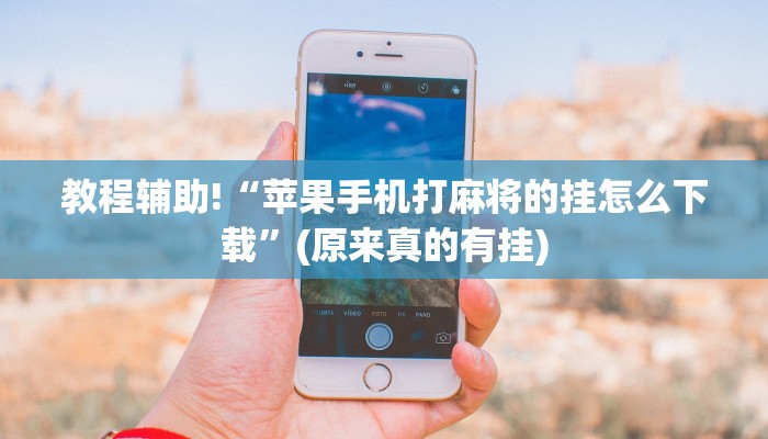 教程辅助!“苹果手机打麻将的挂怎么下载”(原来真的有挂)