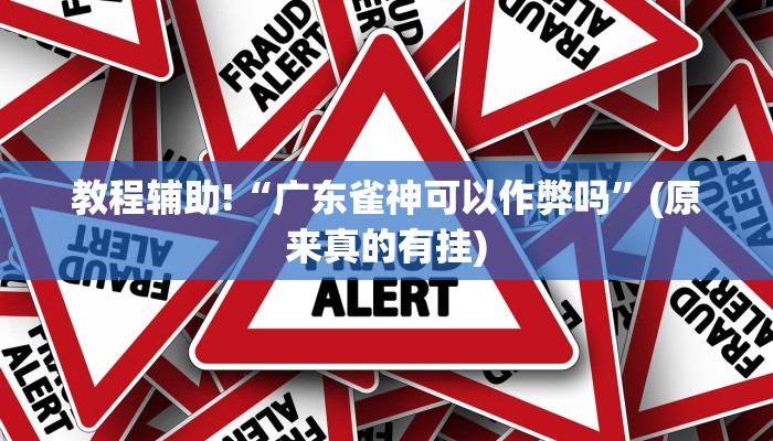 教程辅助!“广东雀神可以作弊吗”(原来真的有挂)