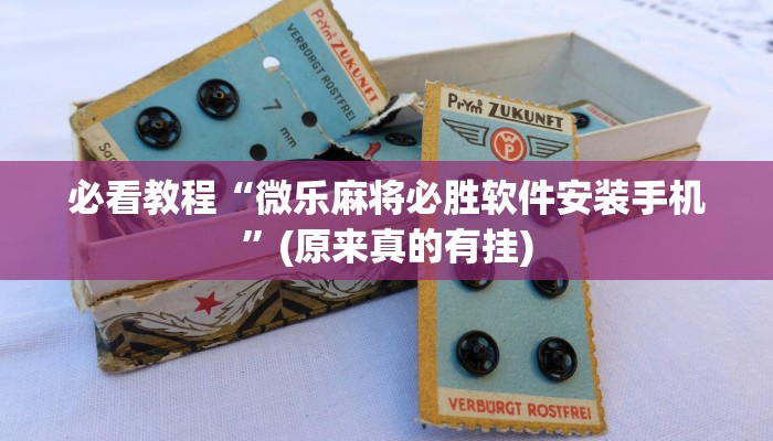 必看教程“微乐麻将必胜软件安装手机”(原来真的有挂)
