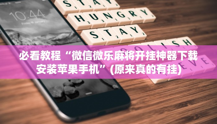必看教程“微信微乐麻将开挂神器下载安装苹果手机”(原来真的有挂)