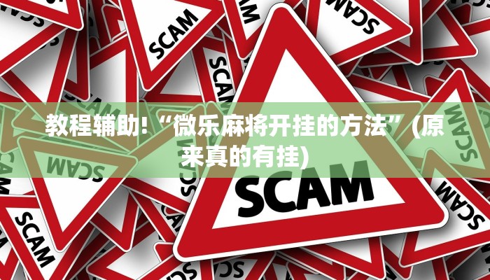 教程辅助!“微乐麻将开挂的方法”(原来真的有挂)