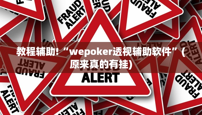 教程辅助!“wepoker透视辅助软件”(原来真的有挂)