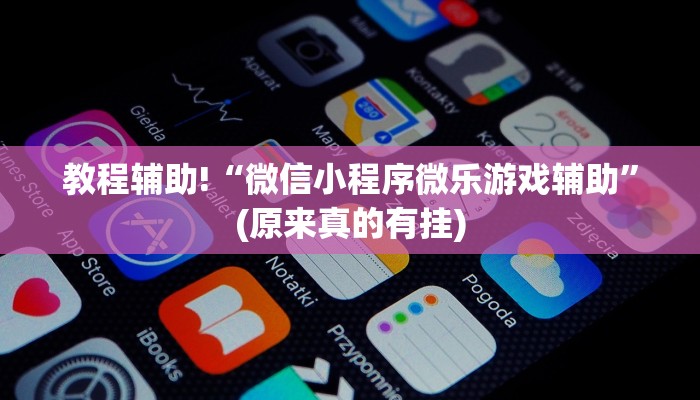 教程辅助!“微信小程序微乐游戏辅助”(原来真的有挂)