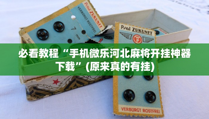 必看教程“手机微乐河北麻将开挂神器下载”(原来真的有挂)
