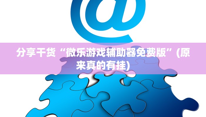 分享干货“微乐游戏辅助器免费版”(原来真的有挂)