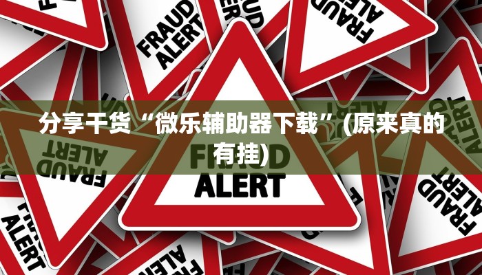 分享干货“微乐辅助器下载”(原来真的有挂)