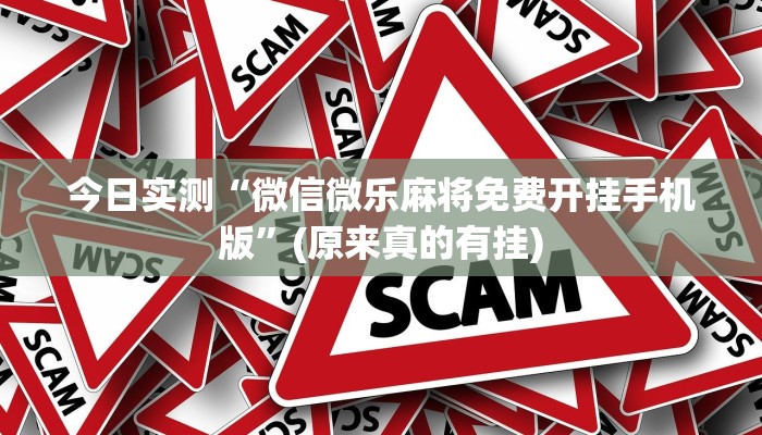 今日实测“微信微乐麻将免费开挂手机版”(原来真的有挂)