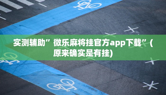 实测辅助”微乐麻将挂官方app下载”(原来确实是有挂)