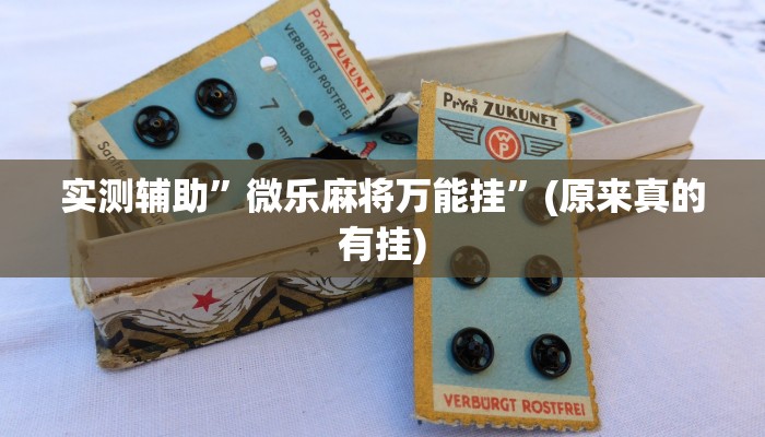 实测辅助”微乐麻将万能挂”(原来真的有挂)