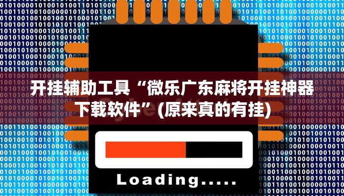 开挂辅助工具“微乐广东麻将开挂神器下载软件”(原来真的有挂)