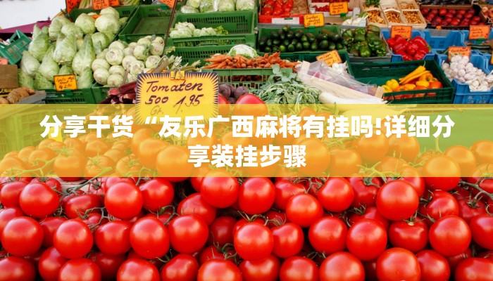 分享干货“友乐广西麻将有挂吗!详细分享装挂步骤