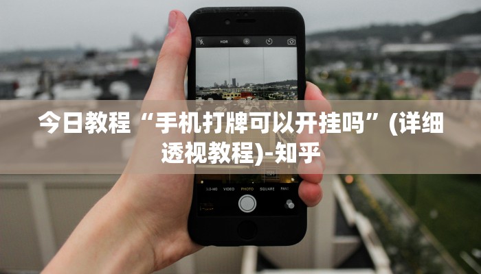 今日教程“手机打牌可以开挂吗”(详细透视教程)-知乎