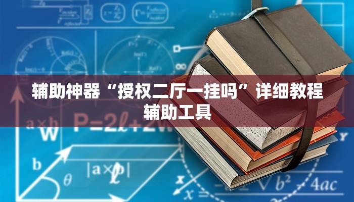辅助神器“授权二厅一挂吗”详细教程辅助工具