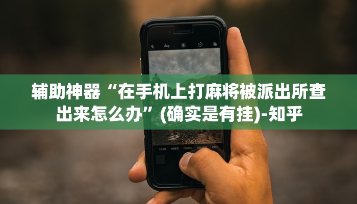 辅助神器“在手机上打麻将被派出所查出来怎么办”(确实是有挂)-知乎