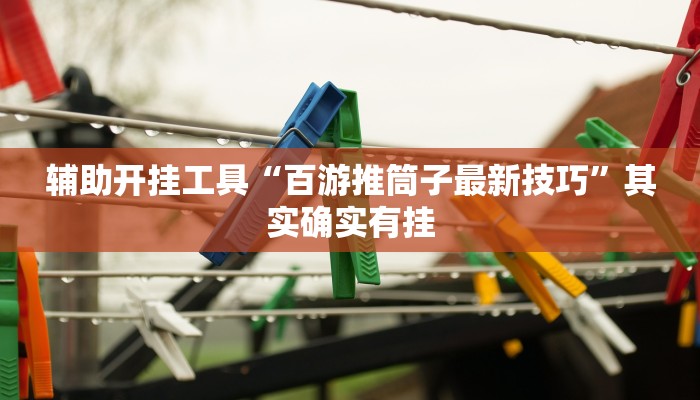 辅助开挂工具“百游推筒子最新技巧”其实确实有挂