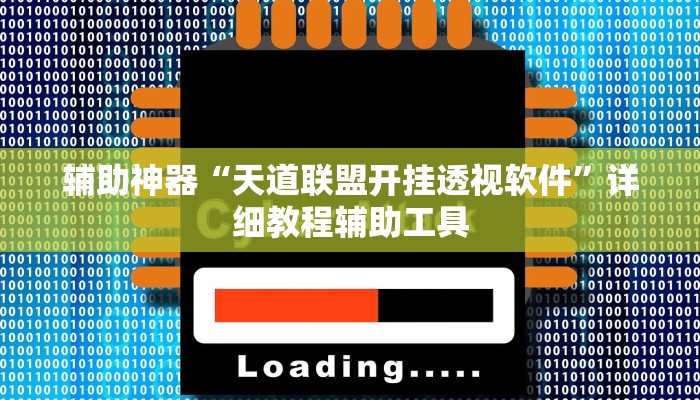 辅助神器“天道联盟开挂透视软件”详细教程辅助工具