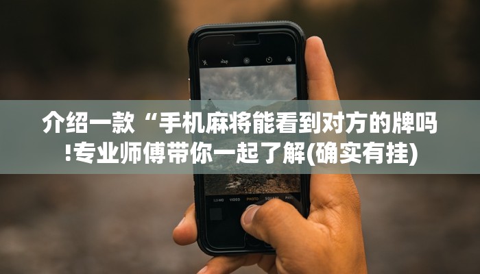 介绍一款“手机麻将能看到对方的牌吗!专业师傅带你一起了解(确实有挂)
