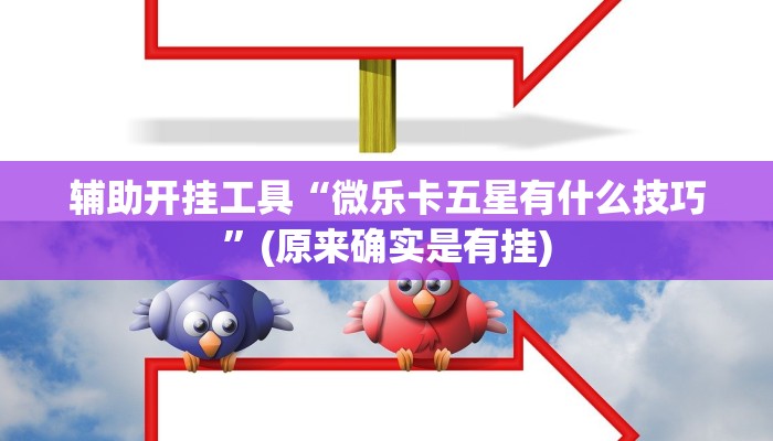 辅助开挂工具“微乐卡五星有什么技巧”(原来确实是有挂)