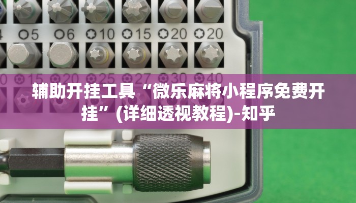 辅助开挂工具“微乐麻将小程序免费开挂”(详细透视教程)-知乎
