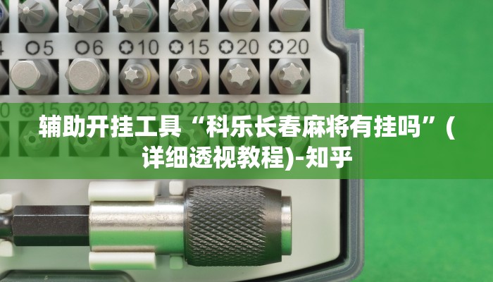 辅助开挂工具“科乐长春麻将有挂吗”(详细透视教程)-知乎