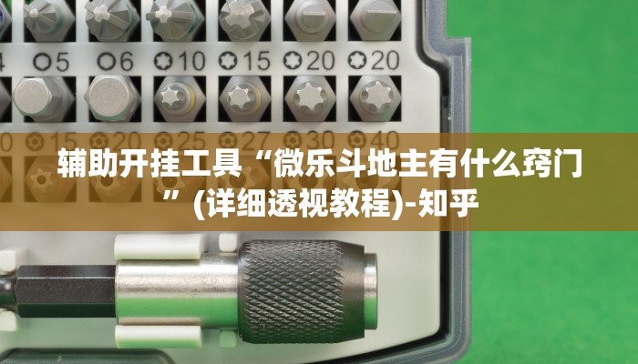辅助开挂工具“微乐斗地主有什么窍门”(详细透视教程)-知乎