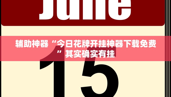 辅助神器“今日花牌开挂神器下载免费”其实确实有挂