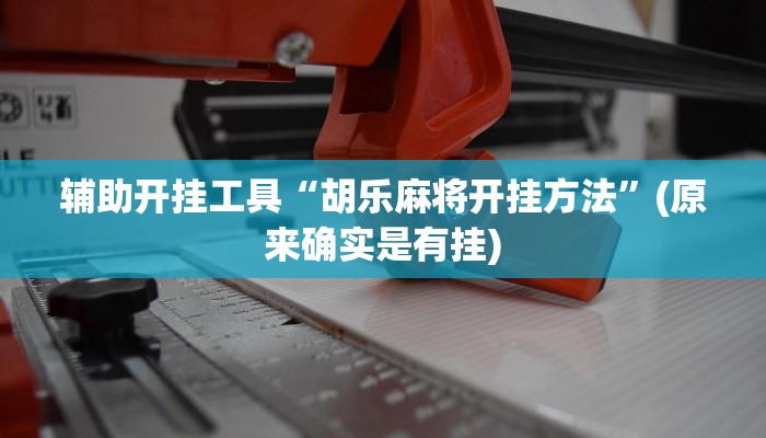辅助开挂工具“胡乐麻将开挂方法”(原来确实是有挂)