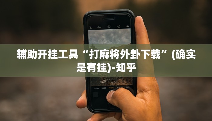 辅助开挂工具“打麻将外卦下载”(确实是有挂)-知乎