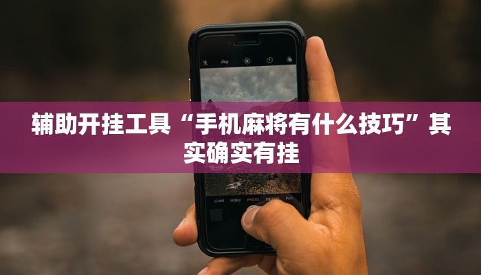 辅助开挂工具“手机麻将有什么技巧”其实确实有挂