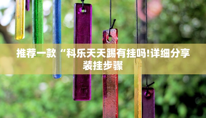 推荐一款“科乐天天踢有挂吗!详细分享装挂步骤