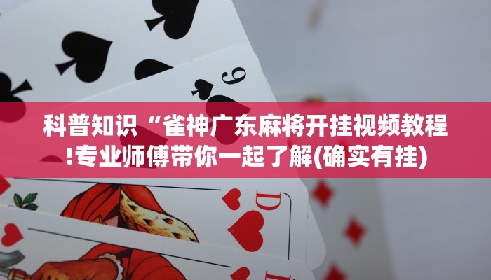 科普知识“雀神广东麻将开挂视频教程!专业师傅带你一起了解(确实有挂)