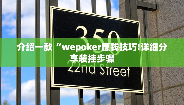 介绍一款“wepoker赢钱技巧!详细分享装挂步骤
