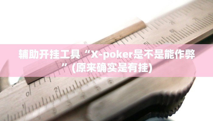 辅助开挂工具“X-poker是不是能作弊”(原来确实是有挂)