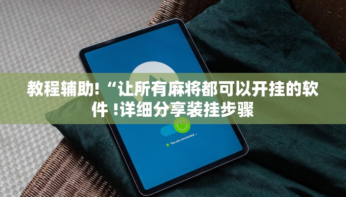 教程辅助!“让所有麻将都可以开挂的软件 !详细分享装挂步骤