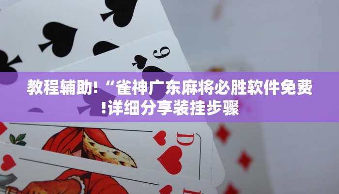 教程辅助!“雀神广东麻将必胜软件免费!详细分享装挂步骤