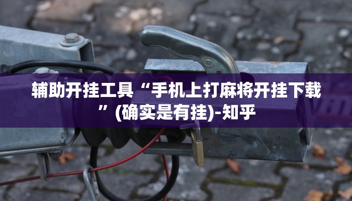 辅助开挂工具“手机上打麻将开挂下载”(确实是有挂)-知乎